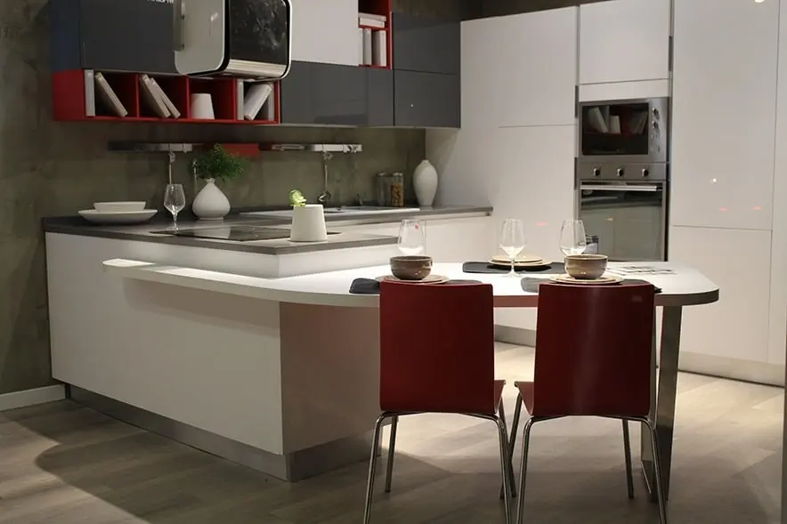 Practical layout in the kitchen